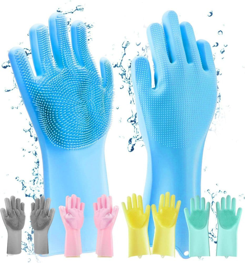 Original Magic Silicon Dish-washing Gloves Bright Bazaar