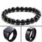 Black Combo Deal 3 In 1 Big Bracelet 1 Ring & 1 Black Chala For Men & Boys