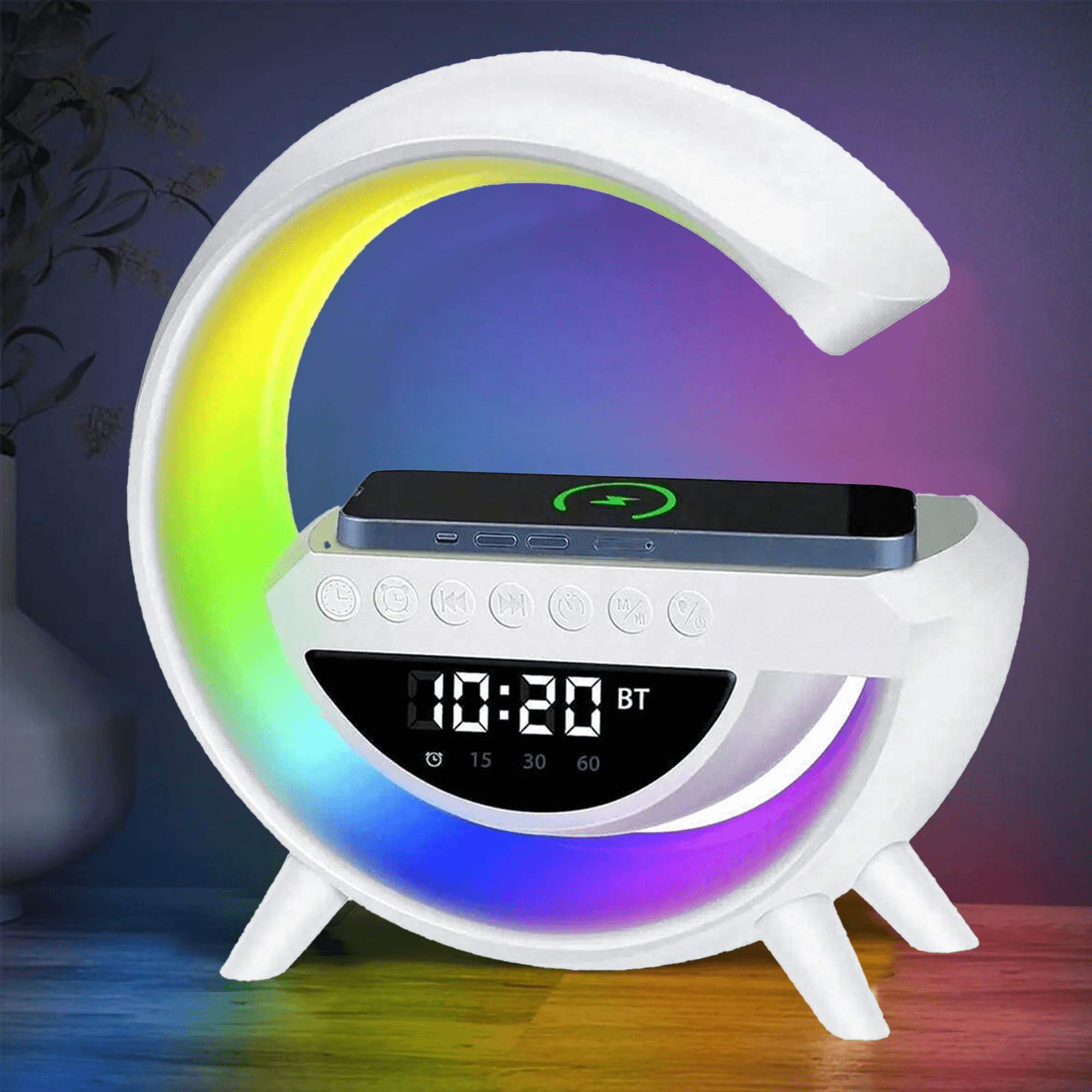 ✅ LED Wireless Charging Speaker Daraz Mart