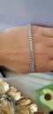 Elegant Silver-Toned Cubic Zirconia Bracelet