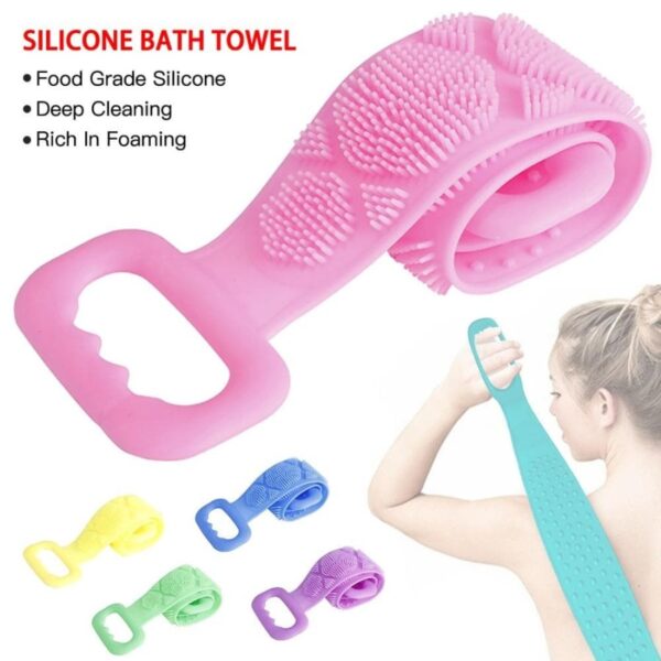 Body Wash Silicone Body Scrubber Belt | Pack Of 2 Bright Bazaar