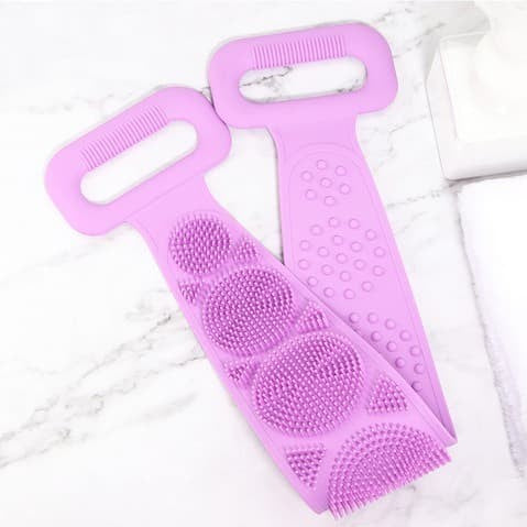 Body Wash Silicone Body Scrubber Belt | Pack Of 2 Bright Bazaar