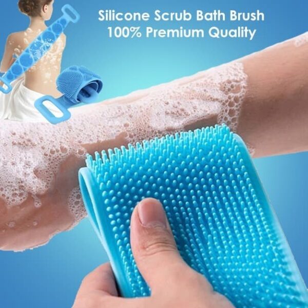 Body Wash Silicone Body Scrubber Belt | Pack Of 2 Bright Bazaar