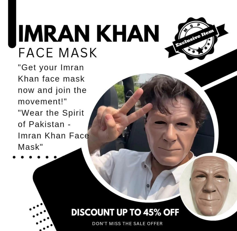 Realistic Imran Khan Mask