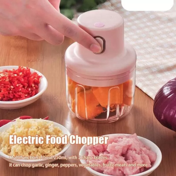 Portable Mini Electric Garlic Food Chopper Bright Bazaar