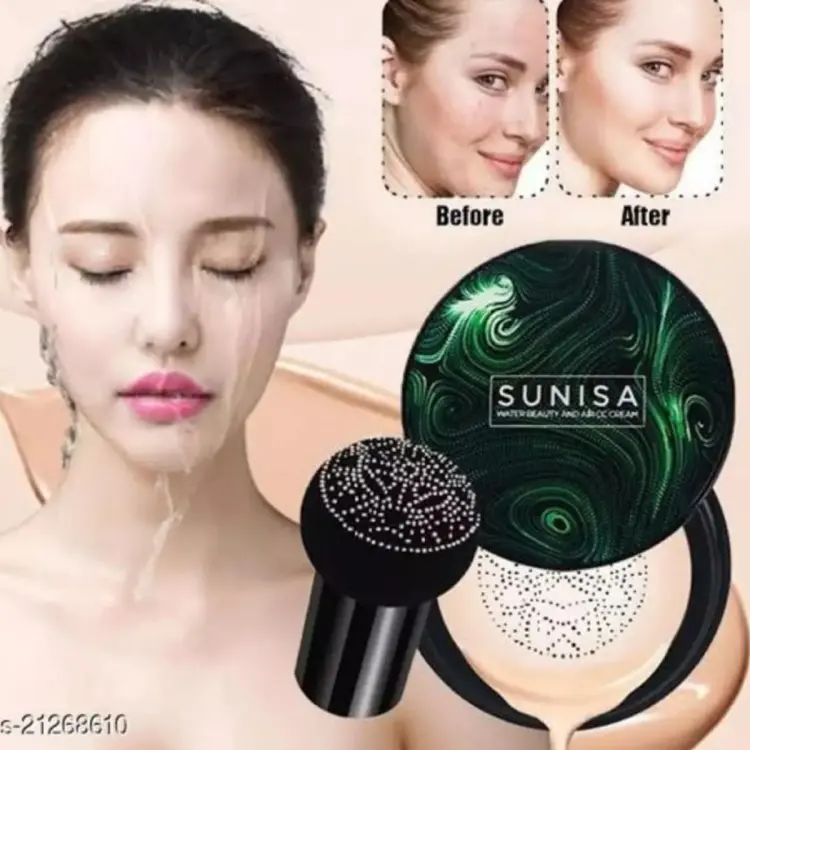 Original SUNISA FOUNDATION MAQUILLAJE SUNISA AIR CUSHIONS MUSHROOM HEAD BASE CREAM CC BB CARE RADIANT MOISTURIZING FOUNDATION OIL CONTROL