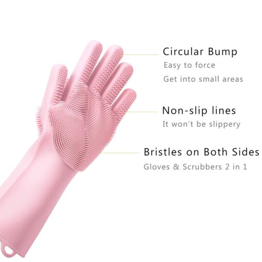 Original Magic Silicon Dish-washing Gloves Bright Bazaar