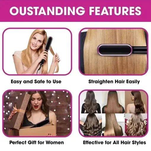 2-in-1 HAIR STRAIGHTENER COMB Bright Bazaar